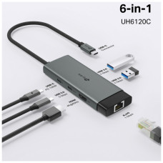 Порт-реплікатор TP-Link USB Type-C 6-в-1 (UH6120C)