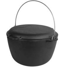 Котел туристичний Brizoll чавунний з кришкою-сковородою10 л (KT10-2)