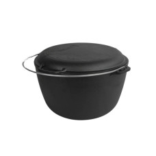 Котел туристичний Brizoll чавунний з кришкою-сковородою10 л (KT10-2)