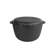 Котел туристичний Brizoll чавунний з кришкою-сковородою10 л (KT10-2)