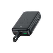 Батарея універсальна Acefast 20000mAh 22,5W PD, QC/3.0 USB-A+USB-C In/Out,build-in cable M14 Black (6974316283966)