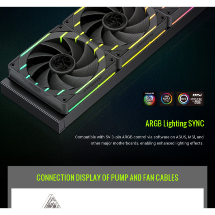 Кулер до процесора Gamemax HAILSTORM 360 BK