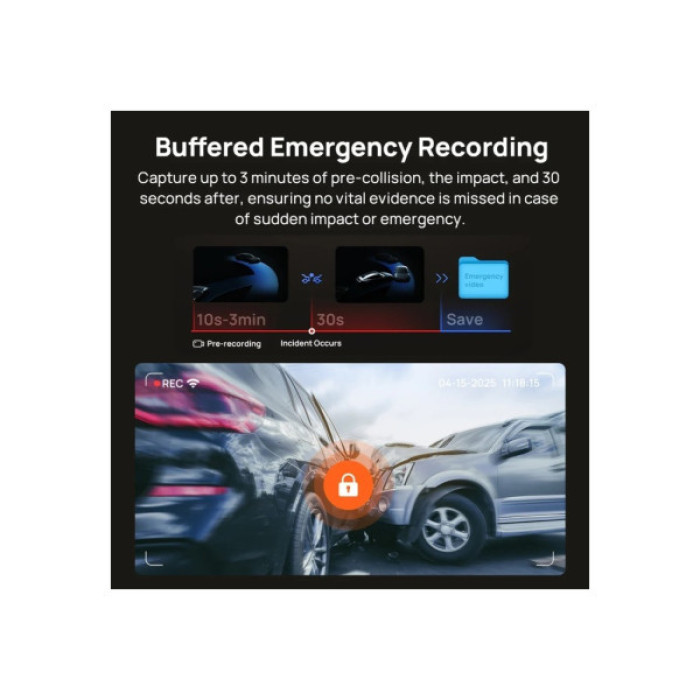 Відеореєстратор Xiaomi 70mai Dash Cam 4K T800-2 2562Gb Premium Set (1182547)