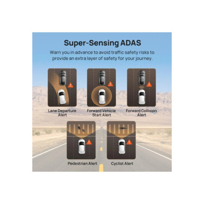 Відеореєстратор Xiaomi 70mai Dash Cam 4K T800-2 2562Gb Premium Set (1182547)