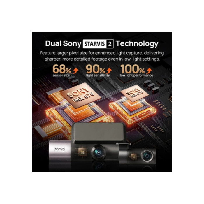 Відеореєстратор Xiaomi 70mai Dash Cam 4K T800-2 2562Gb Premium Set (1182547)