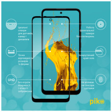 Скло захисне Piko Full Glue MOTO E30/E40 Black (1283126545825)