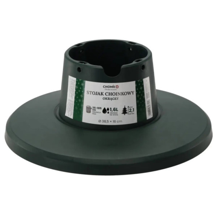 Прикраса декоративна Chomik Підставка для ялинки, стовбура 3,5-10,5 см, пластик, форма кругла (5900779897519)