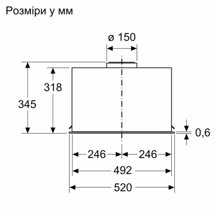 Витяжка кухонна Bosch DLN56AC60