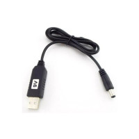 Кабель живлення USB to DC 5.5x2.1mm 9V 1.0m black Power Boost (1070990)