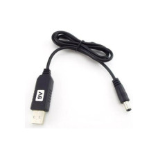 Кабель живлення USB to DC 5.5x2.1mm 9V 1.0m black Power Boost (1070990)