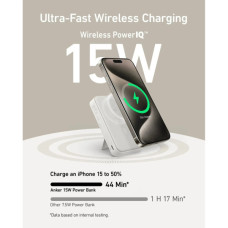 Батарея універсальна Anker MagGo 10000mAh, Qi2/15W, PD, 27W, USB-C, white (A1654G21)