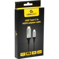 Кабель мультимедійний USB-C to HDMI M 1.8m 4K60Hz Cablexpert (A-CM-HDMIM4K-1.8M)