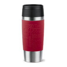 Термокружка Tefal Travel Mug Classic, 360мл, нержавіюча сталь, червоний (N2020410)