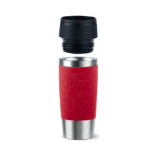 Термокружка Tefal Travel Mug Classic, 360мл, нержавіюча сталь, червоний (N2020410)