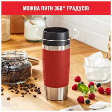 Термокружка Tefal Travel Mug Classic, 360мл, нержавіюча сталь, червоний (N2020410)