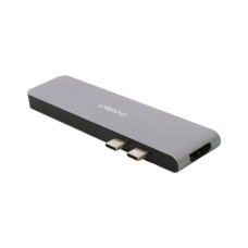 Порт-реплікатор Choetech Dock-Station USB-C 7-in-1 (HDMI/картридер/USB-A/USB-C, for MacBook Pro/Air) (HUB-M14-GY-V2)