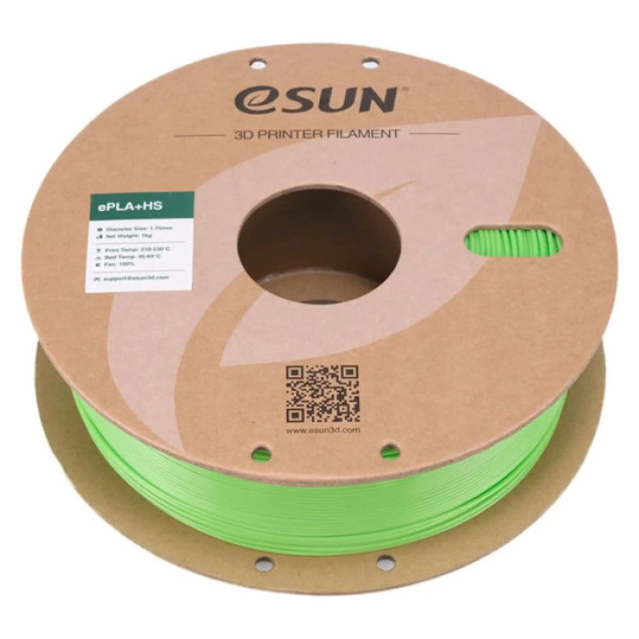 Пластик для 3D-принтера eSUN PLA+ NEON 1.75мм, 1кг, green (PLA+P175V1)