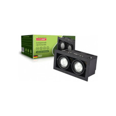 Світильник точковий Eurolamp LED GU10x2 black (LHK2-LED-GU10(black))