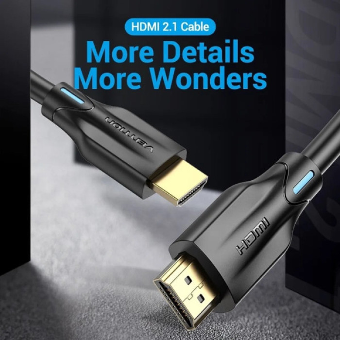 Кабель мультимедійний HDMI M to HDMI M 10.0m 8K60Hz black Vention (AANBL)
