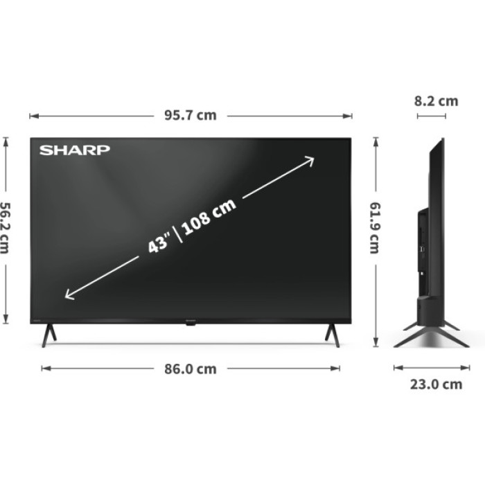 Телевізор Sharp 43HP5265E (4T-C43HP5265EB)