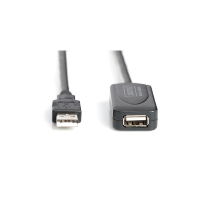 Дата кабель USB 2.0 AM/AF 20.0 m active Digitus (DA-73102)