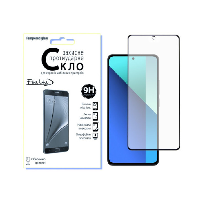 Скло захисне Fine Line Xiaomi Redmi Note 13 4G Black (FL-TGFG-346)