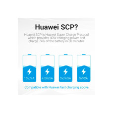 Дата кабель USB 2.0 AM to USB-C 0.5m 5.0A (25W) PVC black Vention (CORBD)