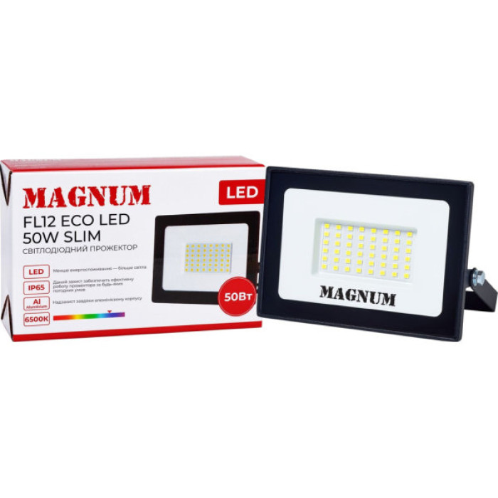 Прожектор MAGNUM FL12 ECO LED 50Вт slim 6500К IP65 (90018085)