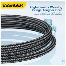 Дата кабель USB 2.0 AM to USB-C 2.0m 120W black Essager (EXC120-CGA01-P)