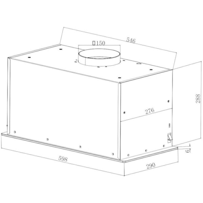 Витяжка кухонна Hansa OMP6555BGH