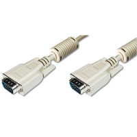 Кабель мультимедійний VGA M to VGA M 1.8m Digitus (AK-310103-018-E)
