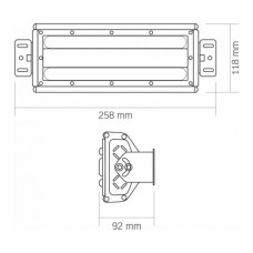 Світильник Videx висотний лінійний  50W 5000K 220V (VL-HB022-0505B)