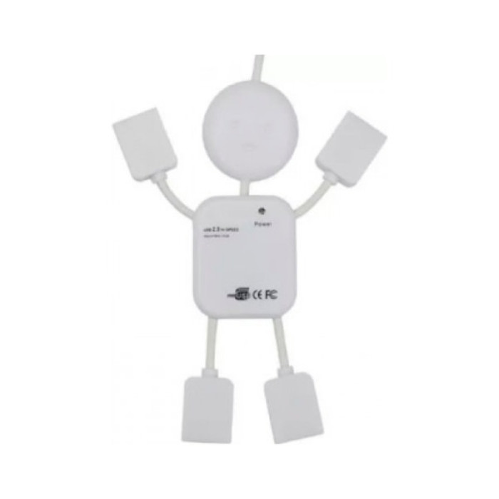 Концентратор Voltronic USB 2.0 to 4xUSB man OEM (YT-HM4-W)