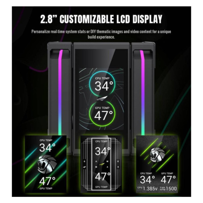 Кулер до процесора Gamemax SIGMA 620 LCD BK