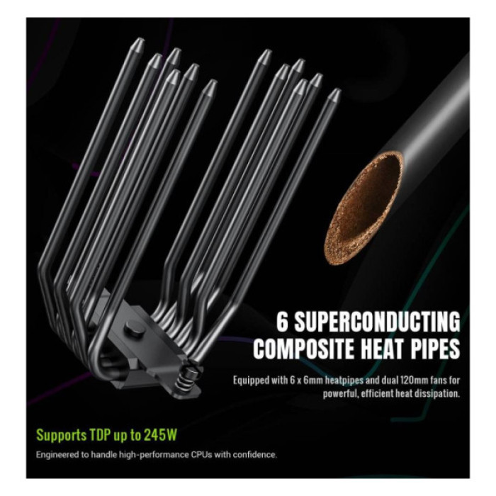 Кулер до процесора Gamemax SIGMA 620 LCD BK