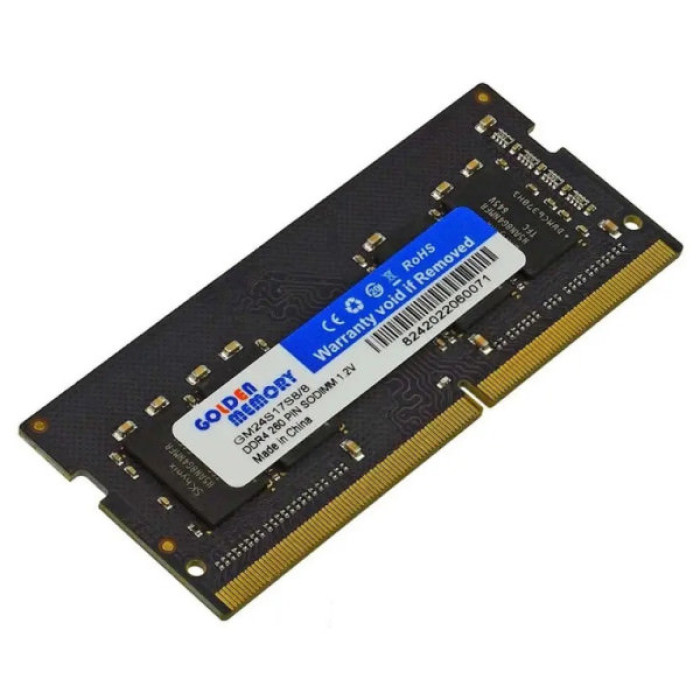 Модуль пам'яті для ноутбука SoDIMM DDR4 8GB 2400 MHz Golden Memory (GM24S17S8/8)
