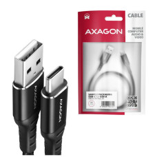 Дата кабель USB 2.0 AM to USB-C 1.0m black AXAGON (BUCM-AM10AB)