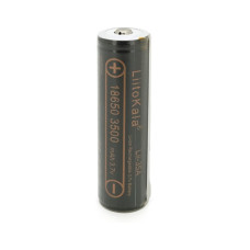 Акумулятор 18650 3500mah (3300-3500mah), Protected, 3.7V(2.75-4.2V), Black Liitokala (Lii-35A-PCB)