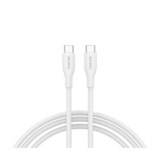 Дата кабель USB-C to USB-C 1.0m CC60SC10 60W Silicon White Canyon (CNS-CC60SC10W)