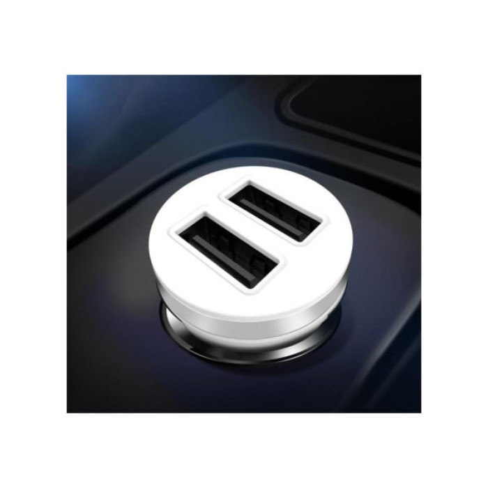 Зарядний пристрій XO CC18 2.1A/2 USB White (XO-CC18-WH)