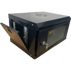 Шафа настінна GEAR 6U 19'' 530x400x300 мм, + полка 19", black (GWMSN-6U)