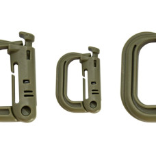 Карабін туристичний Tramp Набір 3 шт Grimlock Green (UTRA-303-green)