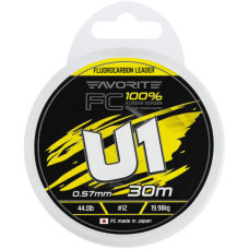 Флюорокарбон Favorite U1 FC 30m 12/0.57mm 44.0lb/19.98kg (1693.12.22)