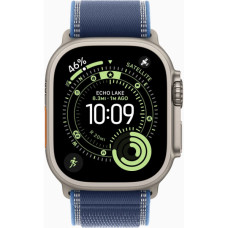 Смарт-годинник Apple Watch Ultra 3 GPS + Cellular 49mm Natural Titanium Case with Blue/Bright Blue Trail Loop - M/L (MEWU4QP/A)