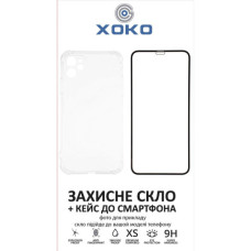 Чохол до мобільного телефона XoKo Ultra Thin Proof + Glass Full Cover Ultra-Thin iPhone 14 Plus Black (XK-CS-ULT-AP-IP14PL)