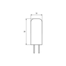 Лампочка Eurolamp LED силикон G4 2W 4000K 12V (LED-G4-0240(12))