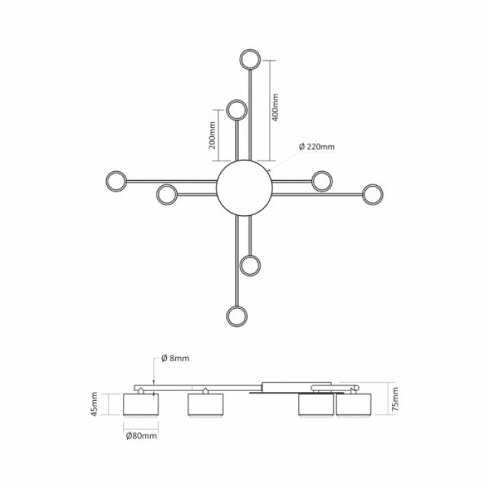 Світильник Videx VL-SPF22B-W