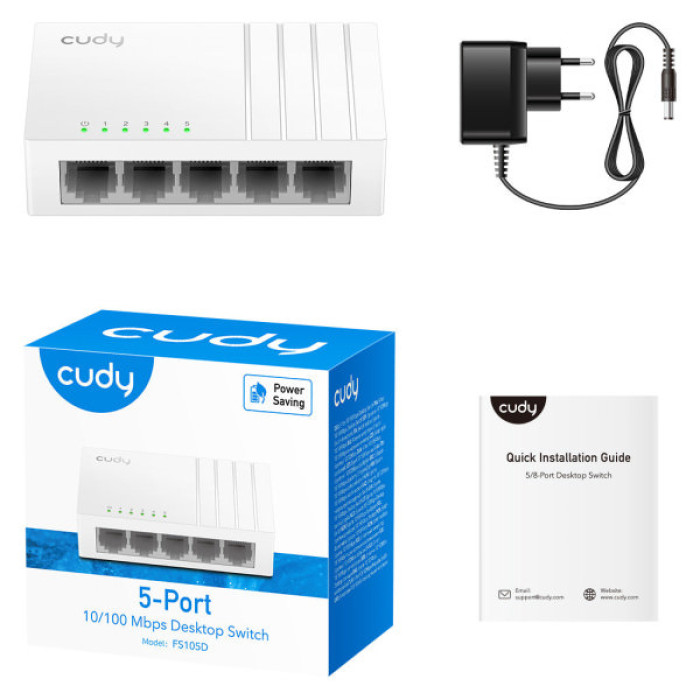 Комутатор мережевий Cudy FS105D