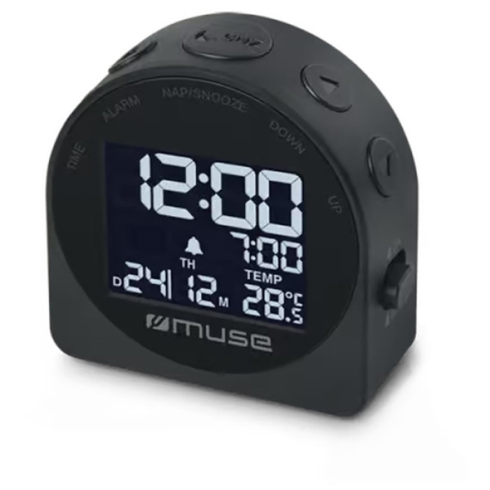 Настільний годинник Muse цифровий чорний (M-09 C)