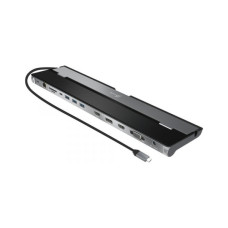 Порт-реплікатор J5create Dock-Station USB-C 10-in-1 (HDMI/PD/USB-A/USB-C/LAN/картридер/audio) (JCD543-N)